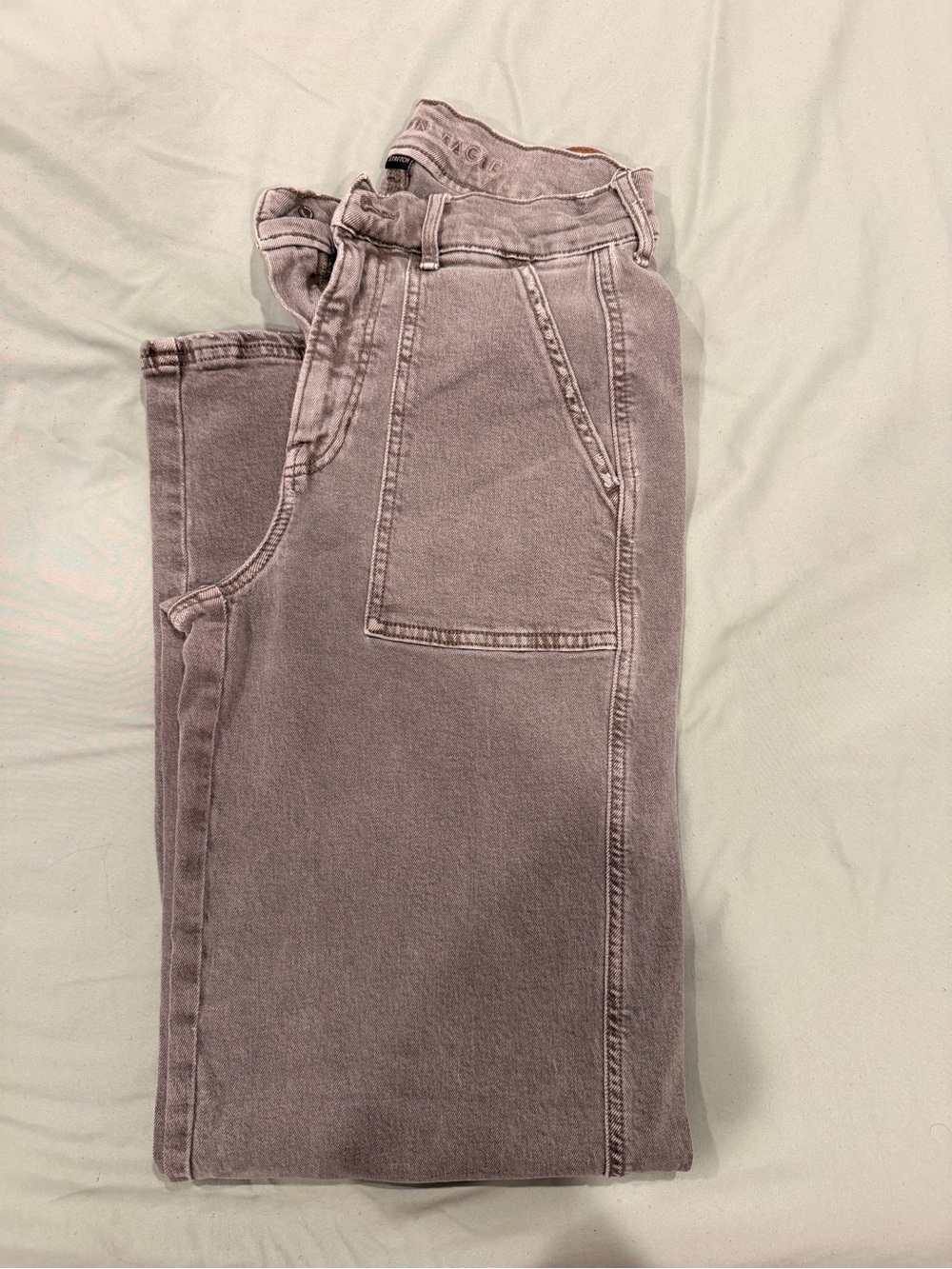 High-Rise Women's Jeans in Dusty Mauve
